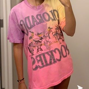tye dye looney tunes oversized shirt